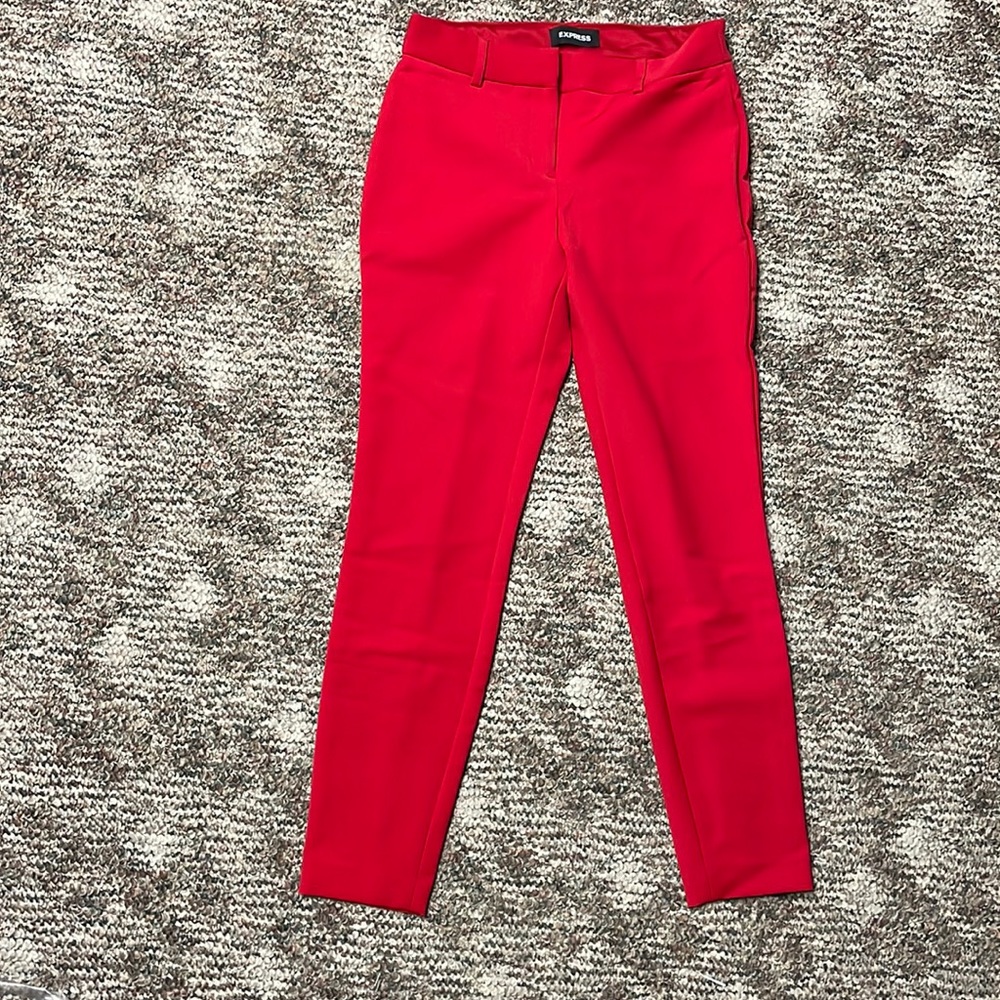 Express red dress pants size 0 regular